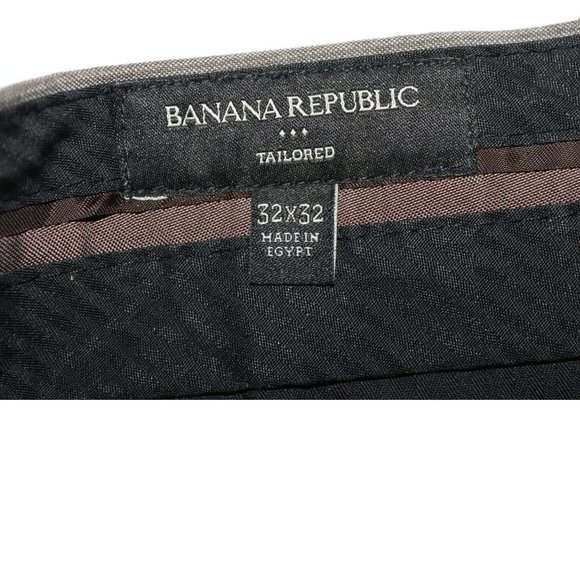 BANANA REPUBLIC Tailored Trouser Pants Waist 33x31 Inseam - Length 40 - Rise 10 - Picture 7 of 14